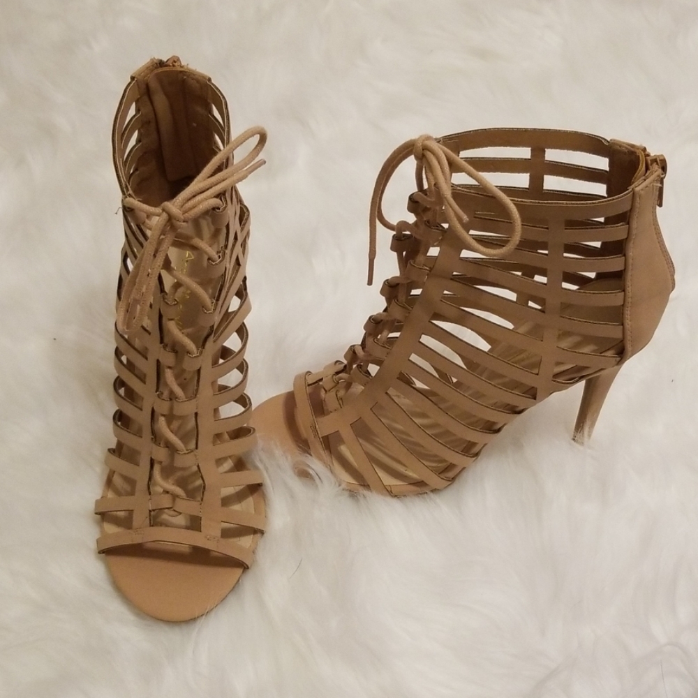Lace up heels